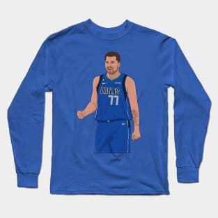 Luka Doncic digital illustration Long Sleeve T-Shirt